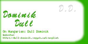 dominik dull business card